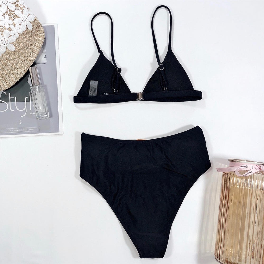 2458 black high waist swimsuits - Picture 6 of 7